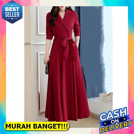 Dress Wanita Mini Cewek 2021 Korea Kekinian Korea 2022 Import Casual Dres Murah Terbaru [Dress Rania