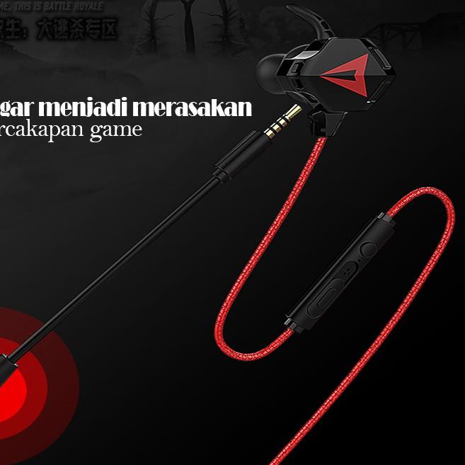 Newstyle N5 Gaming Earphone Esport Video Game Hifi Headset Stereo Bass HD Voice Dual Microphone Mic