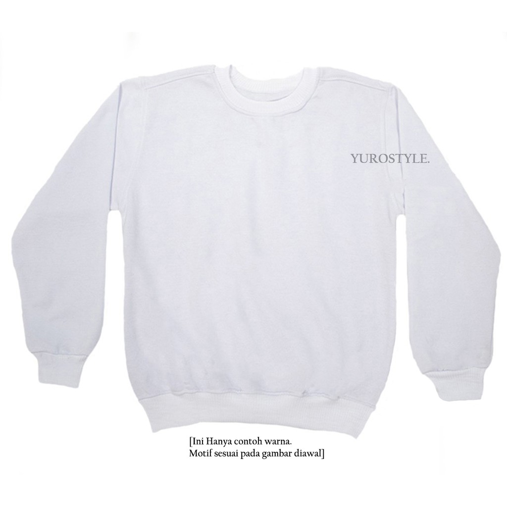 SWEATERPOLOS BASIC MONEY TALKS ( SABLON ) SIZE M-XXL ( PRIA & WANITA )-PUTIH
