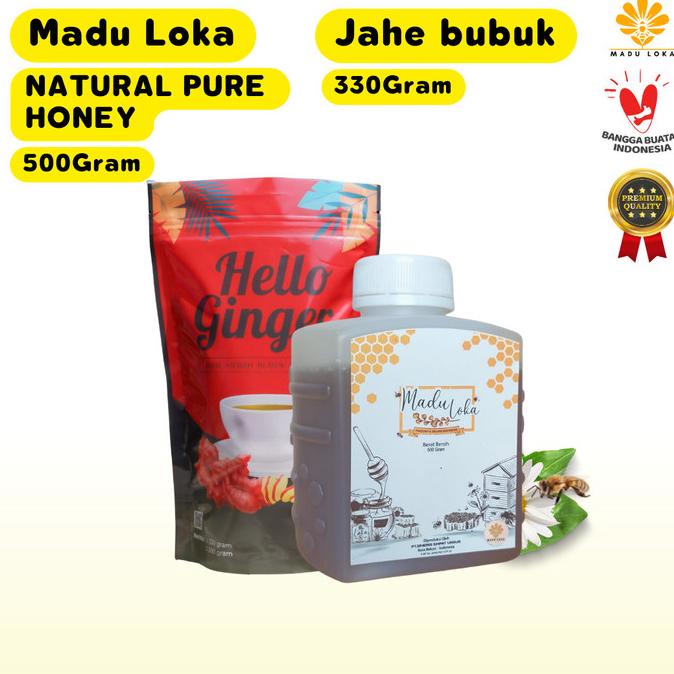 

Madu Hutan Asli 500 Gr & Jahe Merah Bubuk 330 Gr - Loka Natural Pure