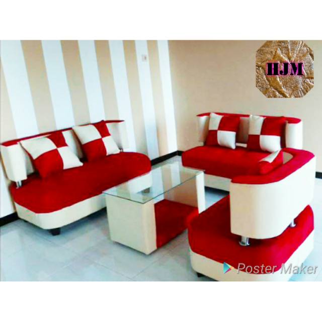 Sofa jasmin 221 ukuran minimalis cocok untuk diruang tamu