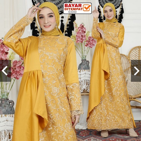 ZOLANA DRESS BRUKAT/ GAMIS BRUKAT TERBARU / GAUN PESTA / DRESS BRUKAT