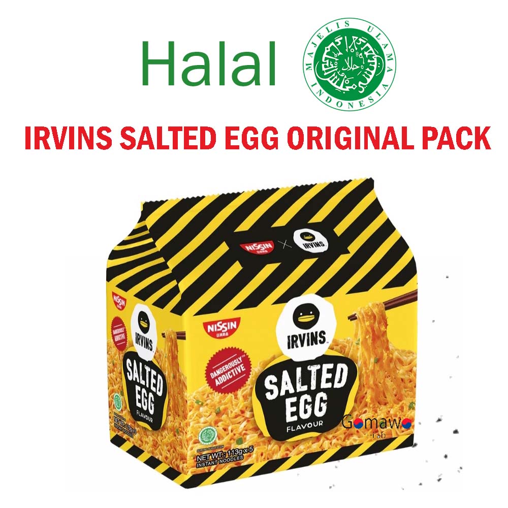 

MIE INSTAN NISSIN IRVINS SALTED EGG ORIGINAL PACK HALAL MUI