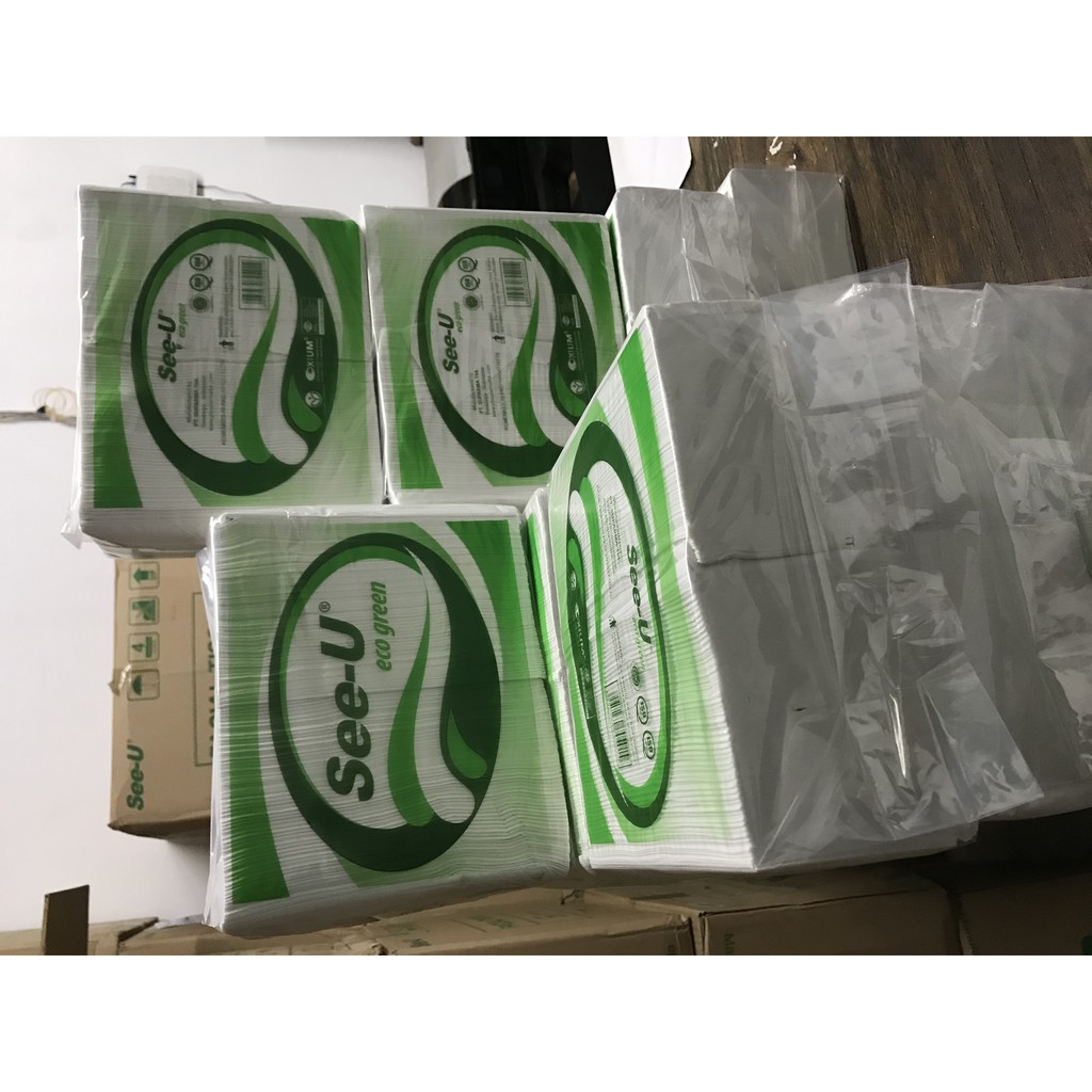Tissue Facial See-U Eco Green 700 Sheets / Tisu Muka Bandung
