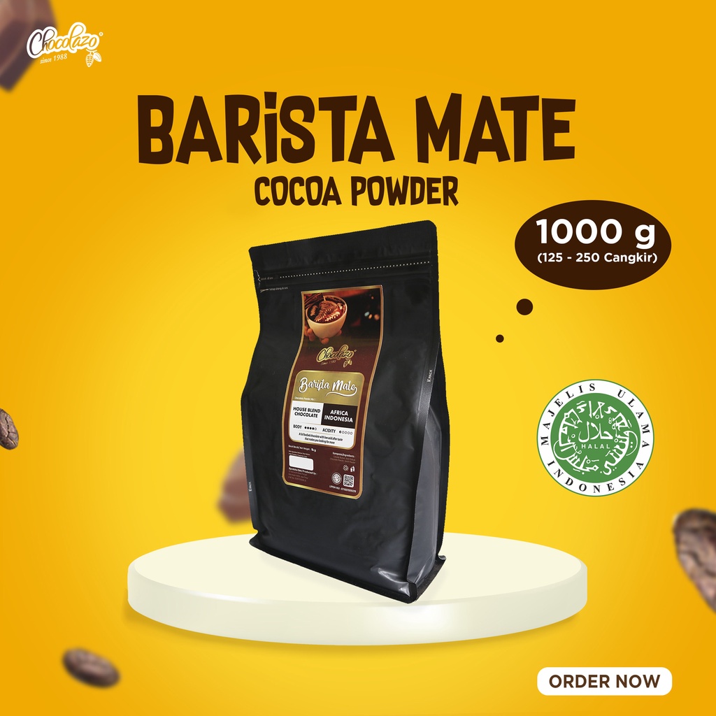 

Barista Mate Chocolate Coklat Bubuk Murni Cocoa Powder Minuman Chocolazo Coklat Cokelat 1 Kg cmp