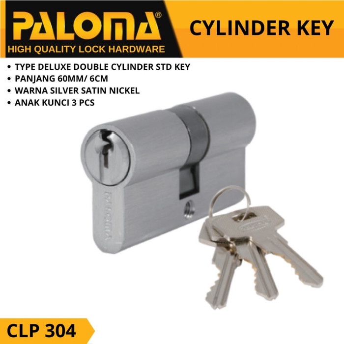 Paloma Knob Cylinder Kunci Silinder Knob CLP 304 DeLuxe DC-SK 60MM