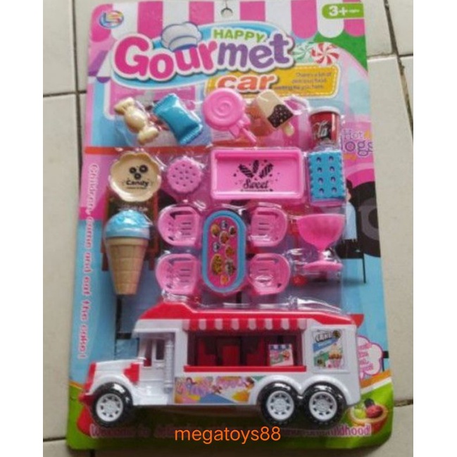 Happy Gourmet Car Mainan Anak Mobil Jualan LI5,,Mainan Anak Perempuan