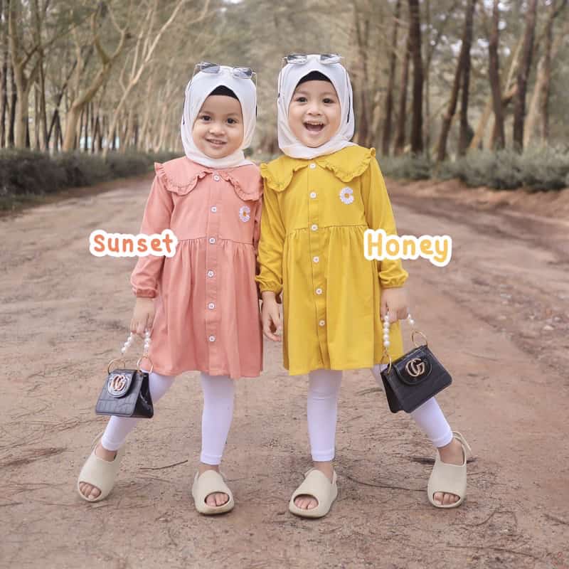 Tunik Anak/Atasan muslim anak/Tunik Daisy/pakaian anak perempuan