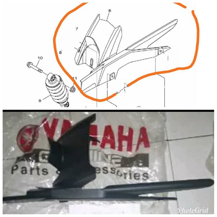 Tutup rantai rante - spakbor kolong Jupiter MX king 150 Original