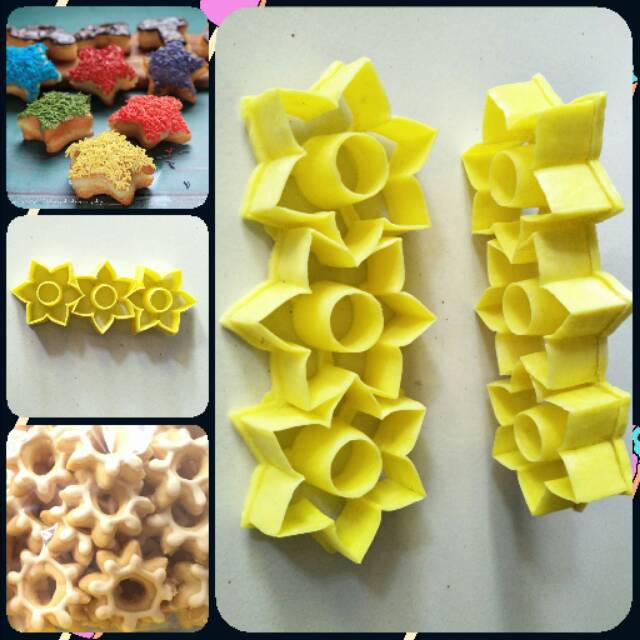 Cutter Cetakan Kue Kering Donat Bintang Mini