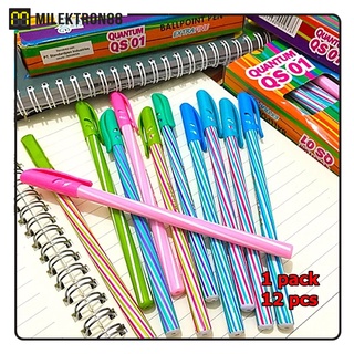 Jual QUANTUM Ballpoint Pen QS-01 Extra Fine Pulpen Ulir Warna Warni ...