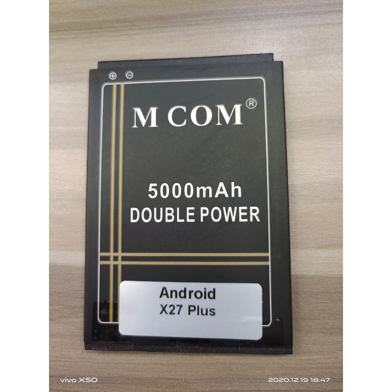 Battery Batre Baterai Double Power Mcom Android X27 Plus - 5.8 inch