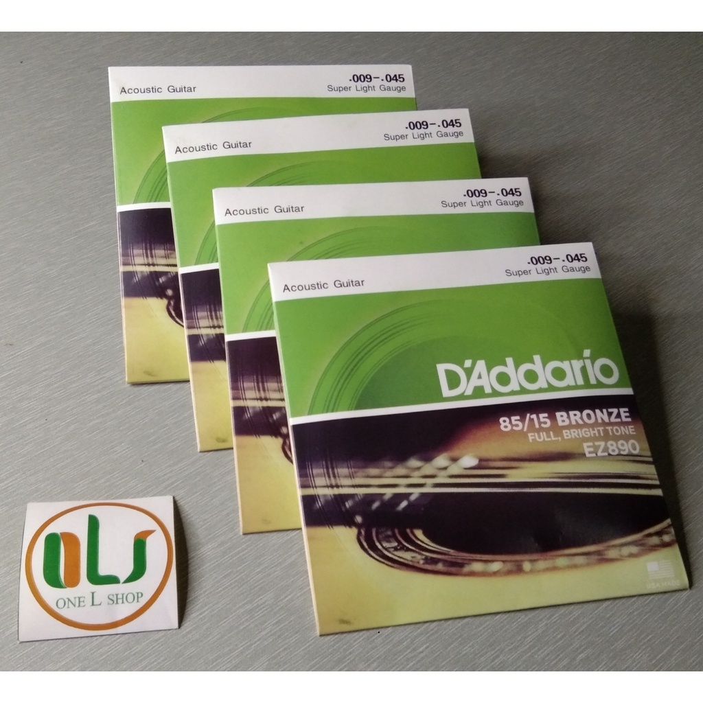 EZ 890 / Senar gitar D addario / Senar gitar akustik 1 set / Senar gitar akustik original / Tali git