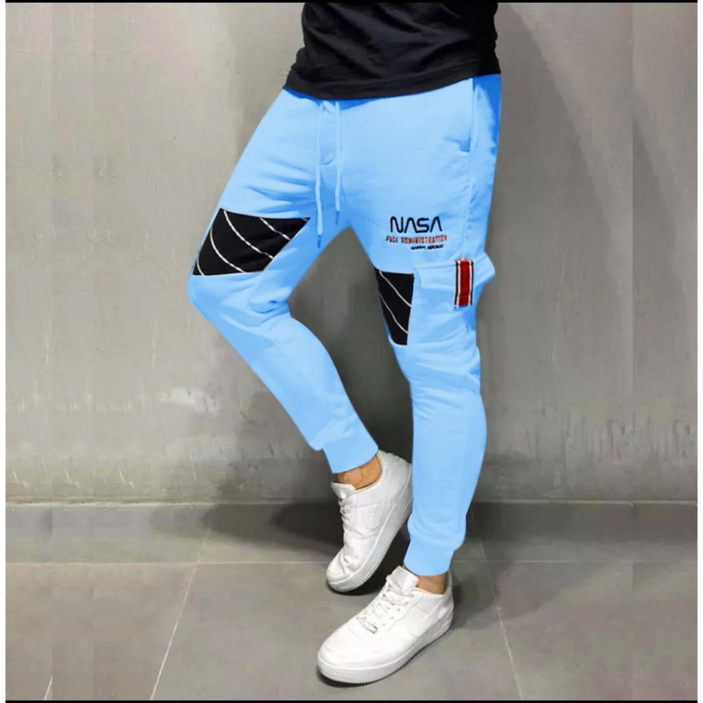 Celana Jogger Pria Panjang Sweatpants Jogger Pants Nasa Ukuran 28-38