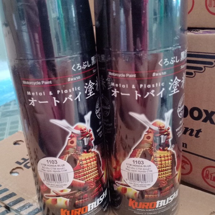 Samurai Paint Kurobushi Cat Pilox Pilok 400 ml - CTM Honda Blue / Biru Metalik Honda (1103)