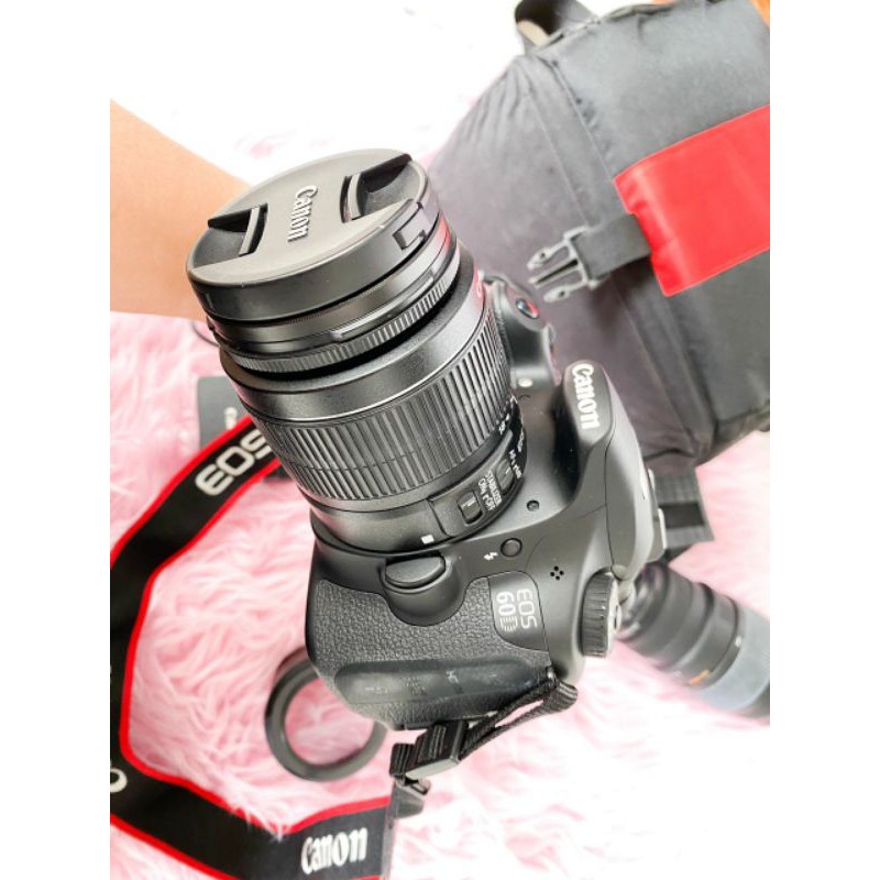 Kamera DSLR Canon EOS 60D 18-55mm bonus Lensa 70-300mm Fullset Original Second