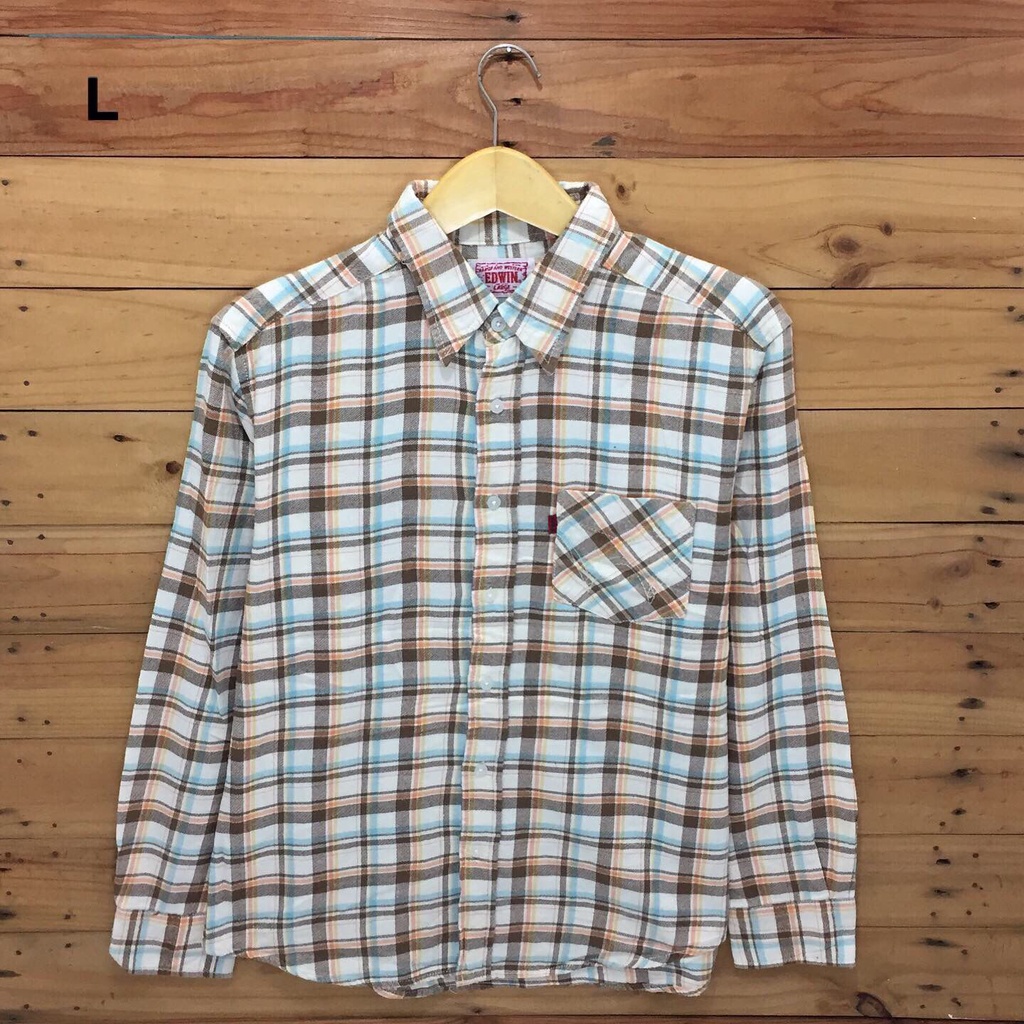 Kemeja Flannel Edwin Size L