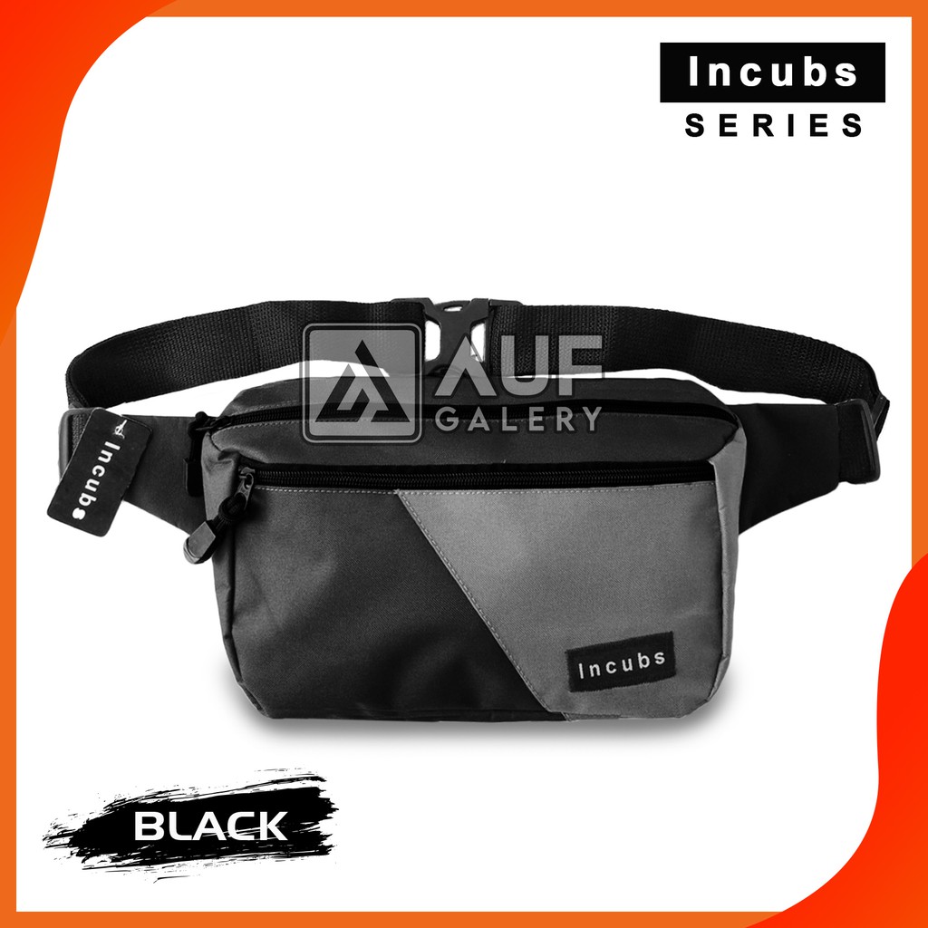 Tas Slempang Pria Wanita Incubs Jack Original Distro Kekinian | Tas Selempang Pinggang | Slingbag Pria Premium | Tas Selempang Cowok Murah | Waistbag Pria Keren | Tas Pria Murah | Tas Dada Pria