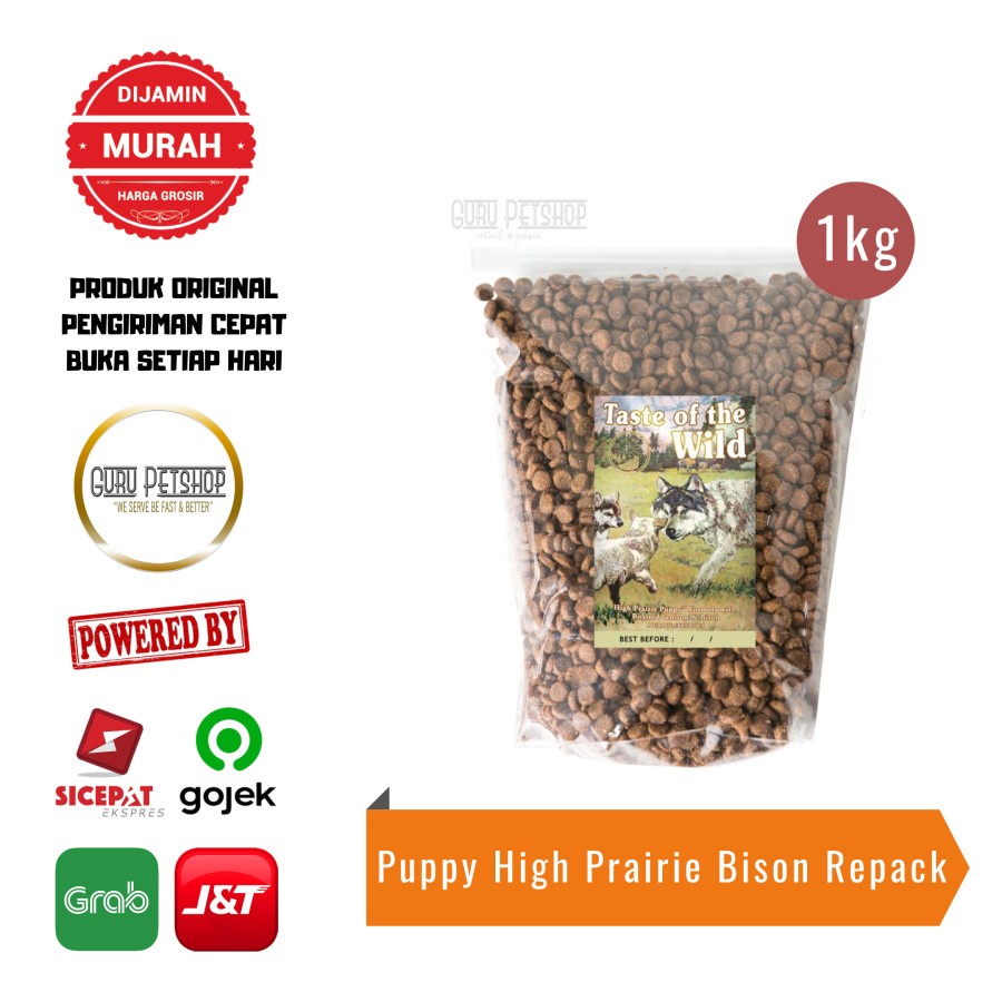 Taste Of The Wild Puppy High Prairie Bison 1kg TOTW Puppy Bison 1kg