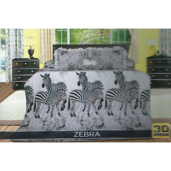 SPREI CALIFORNIA 180 B4 "ZEBRA" 4 BANTAL 2 GULING