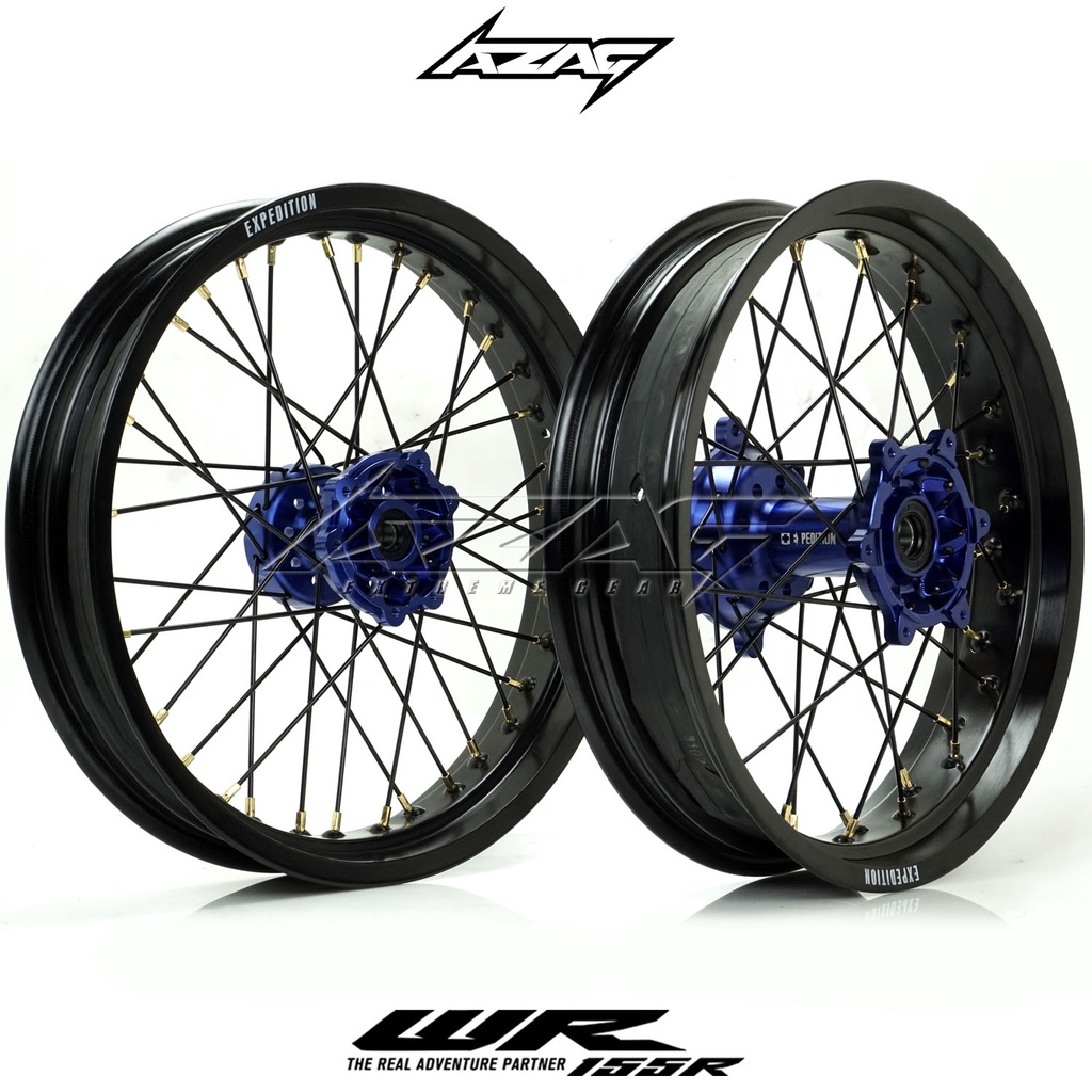 VELG SET SUPERMOTO WR155 FULL EXPEDITION CNC