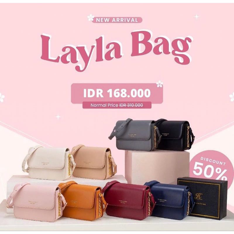 Layla Bag  Tas Selempang Jims Honey Free Box