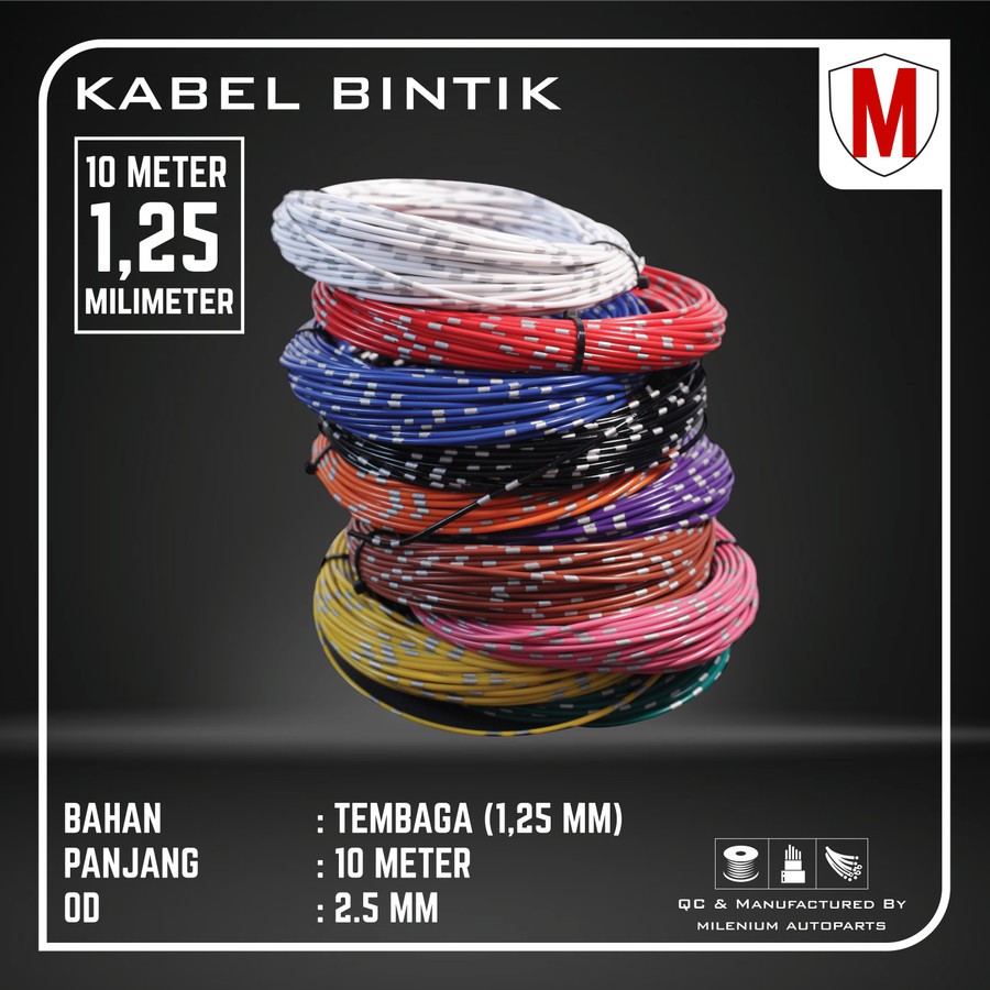 KABEL BINTIK / KABEL BODY / KABEL OTOMOTIF MOBIL MOTOR 1.5MM x 10M MOBIL MOTOR ASTRA