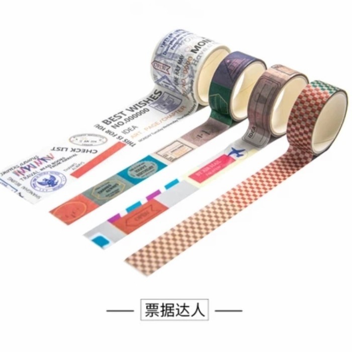 

Menakjubkan Paper Washi Masking Tape 4 Pcs/Set Bagus
