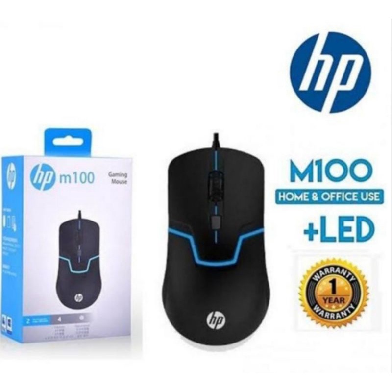 mouse gaming HP M100 / MOUSE WIRED HP M100 OPTICAL USB