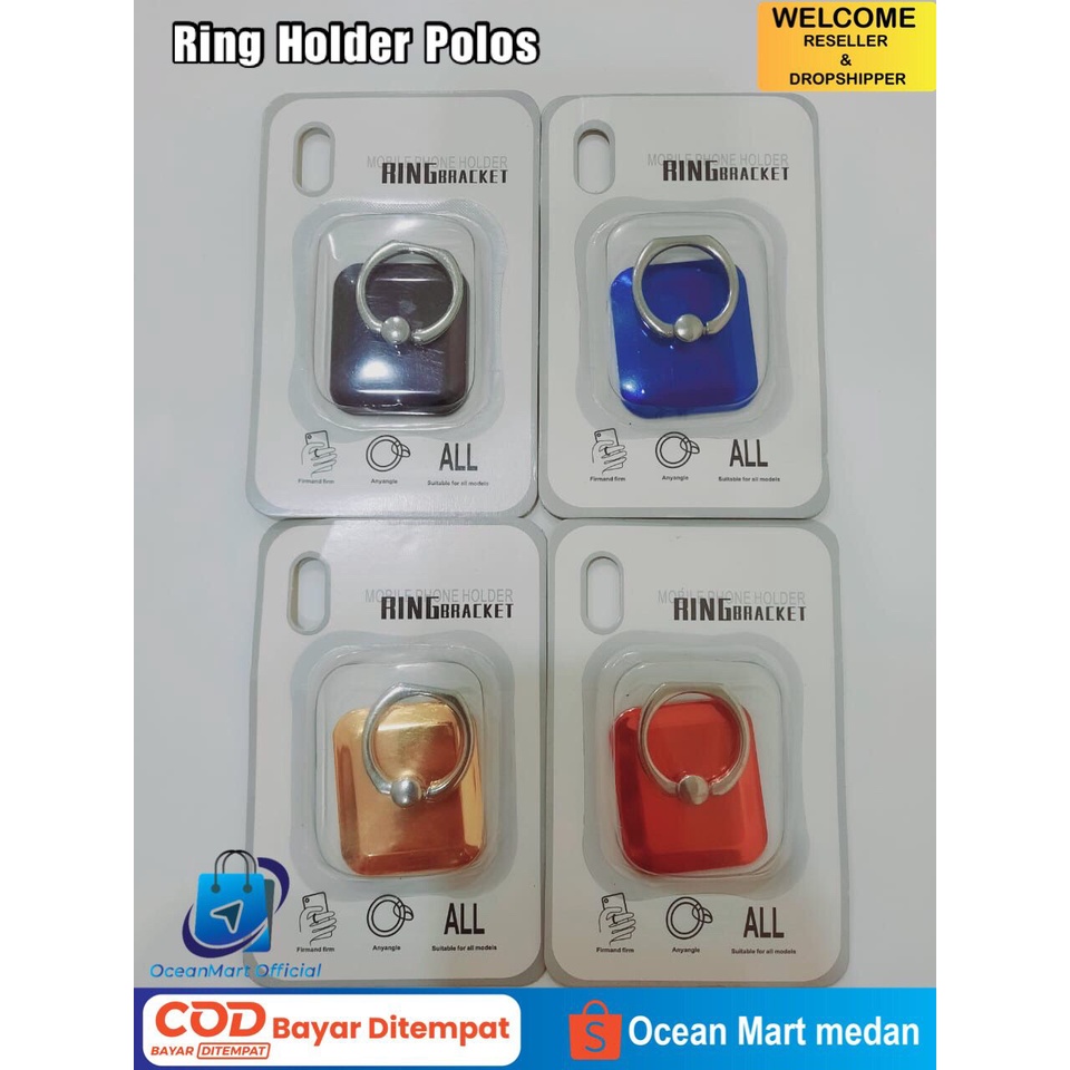 iRing Hp Stand Holder Handphone i-Ring Cincin Bracket Stens Ring Holder Polos OCEANMART OCEAN MART Aksesoris Murah Grosir