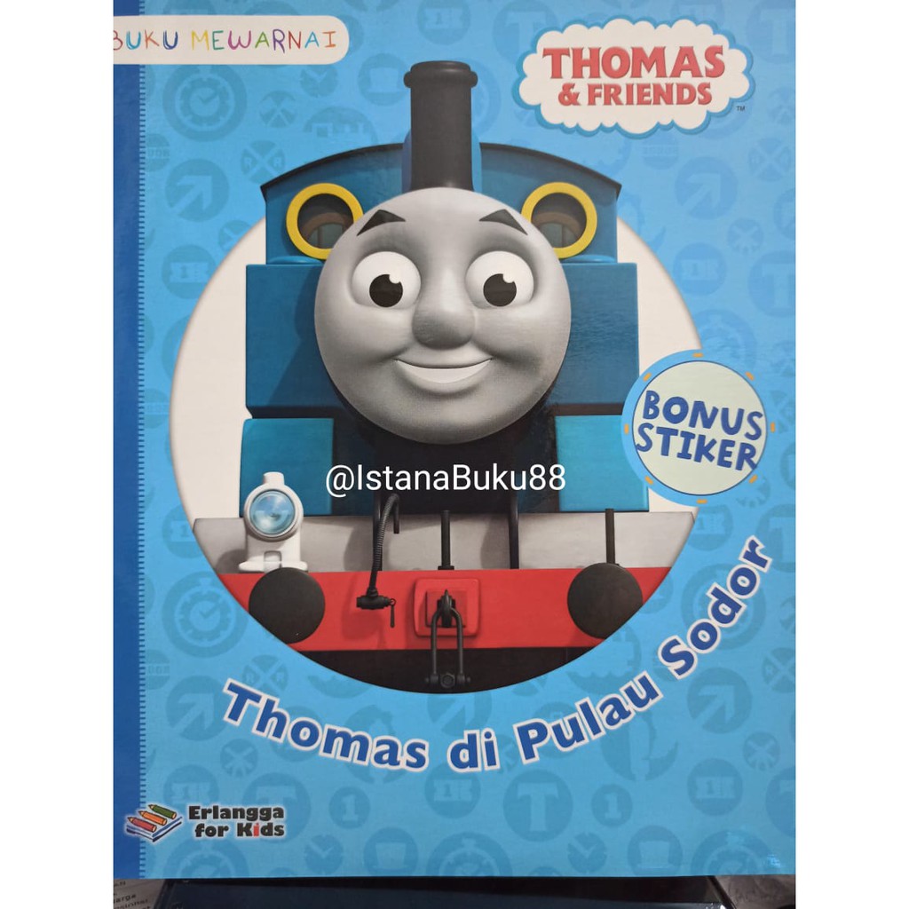 Thomas Di Pulau Sodor Mewarnai Cerita Bonus Stiker Erlangga For Kids Thonas And Friends Shopee Indonesia