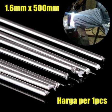 Kawat Las Aluminium Brazing Alloy Low Temperature/ Kawat Las 50cm DDH16 Flux HD/ Kawat Las D 1.6mm