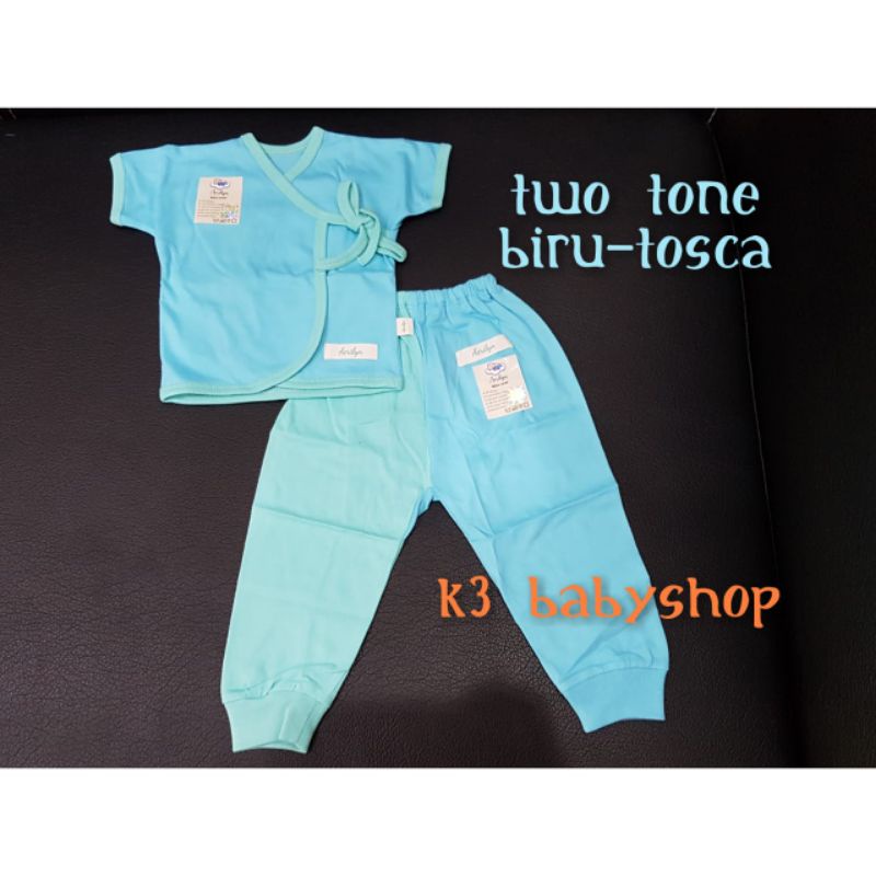 Aerilyn setelan kimono pendek celana panjang stelan baju bayi piyama 0-3 bulan dan 3-6bln baju newborn abu khaki putih navy pink ungu tosca two tone murah