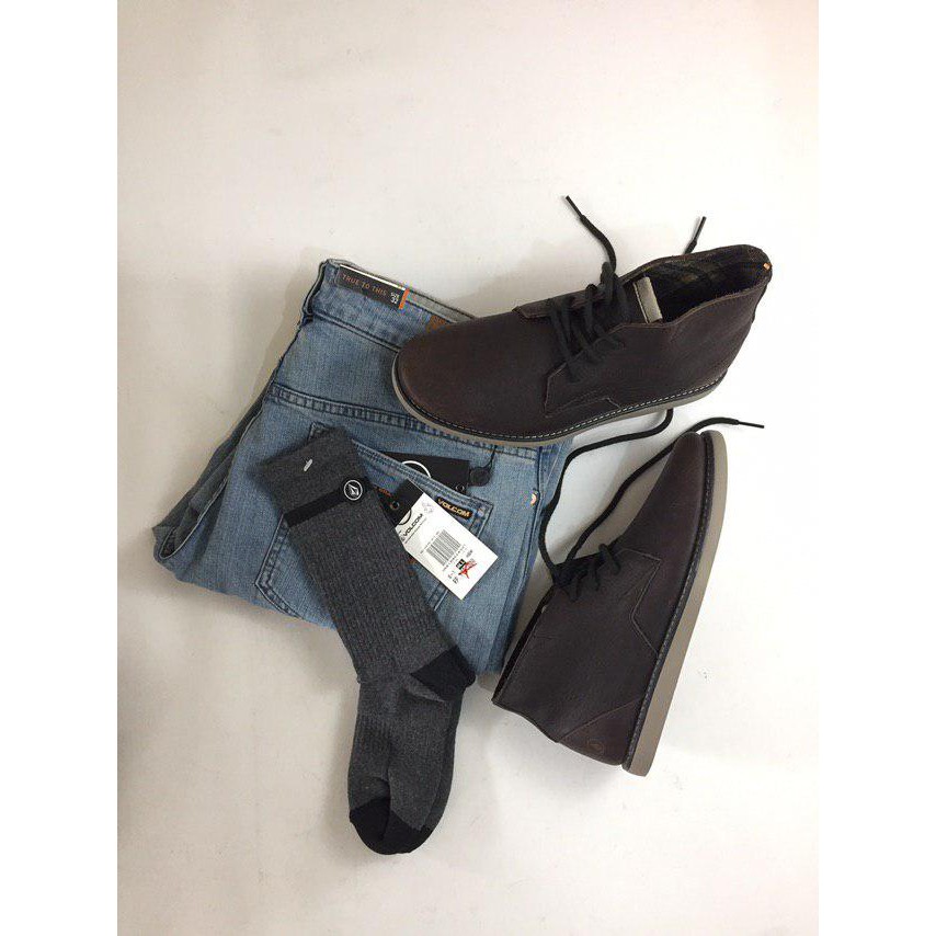 Kaos Kaki Volcom MSC Strypr SP16 HBk Socks Original