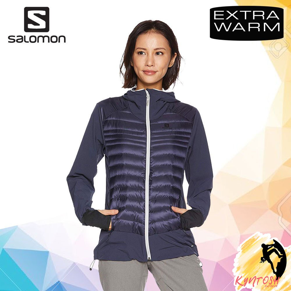 Jaket Wanita Salomon Haloes Down Hybrid Hoodie Jacket