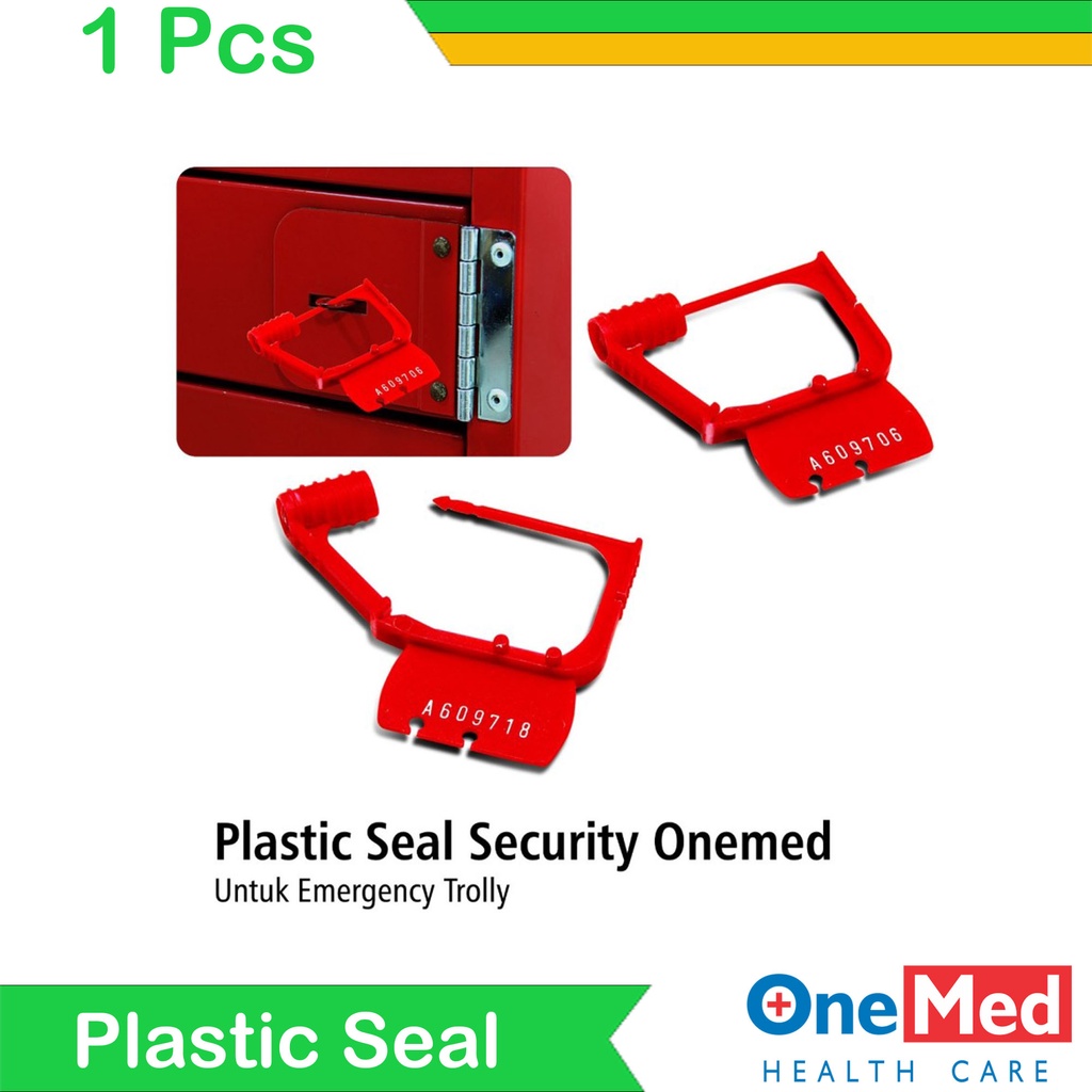 Alkes Pasar Pramuka Plastic Seal Security Lock Kunci Plastik Nomer Untuk Emergency Trolly Onemed