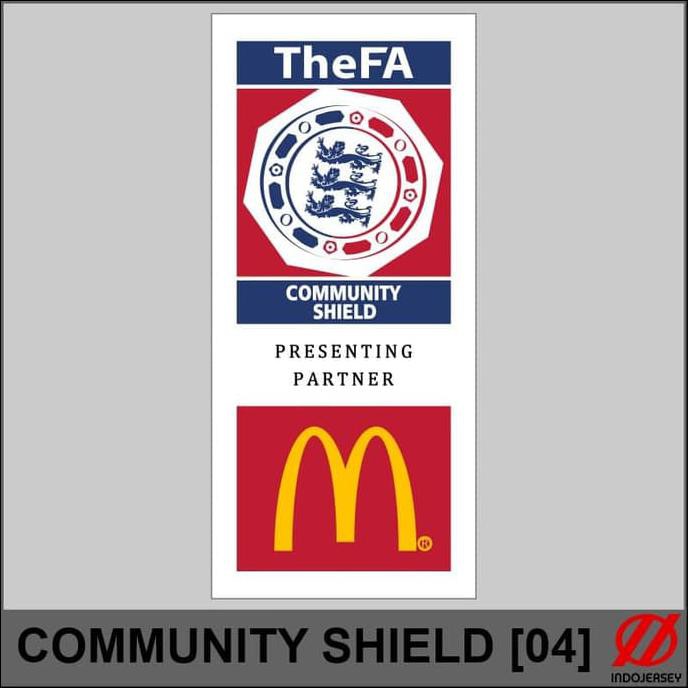 Open Ds Patch Badge Flock Epl Bpl Liga Inggris - Community Shield 04