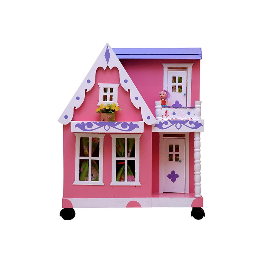 Jual Mainan rumah kayu barbie JUMBO play house boneka anak anak Terlaris