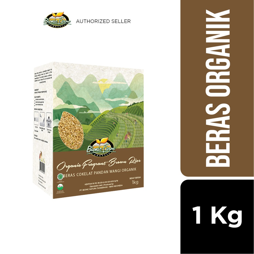 

Bionic Farm Beras Pandan Wangi Cokelat Organik 1kg