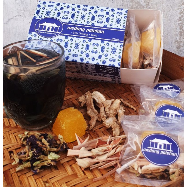 

Wedang TeJa (Telang + Jahe) Teh Bunga Telang Box isi 6 pack