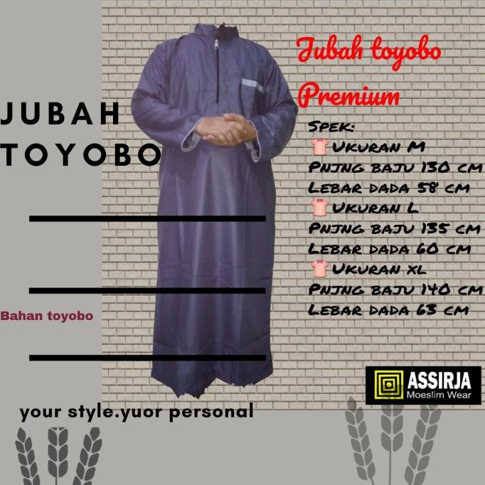 jubah pria toyobo panjang