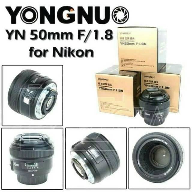 Lensa Yongnuo YN50mm For Nikon