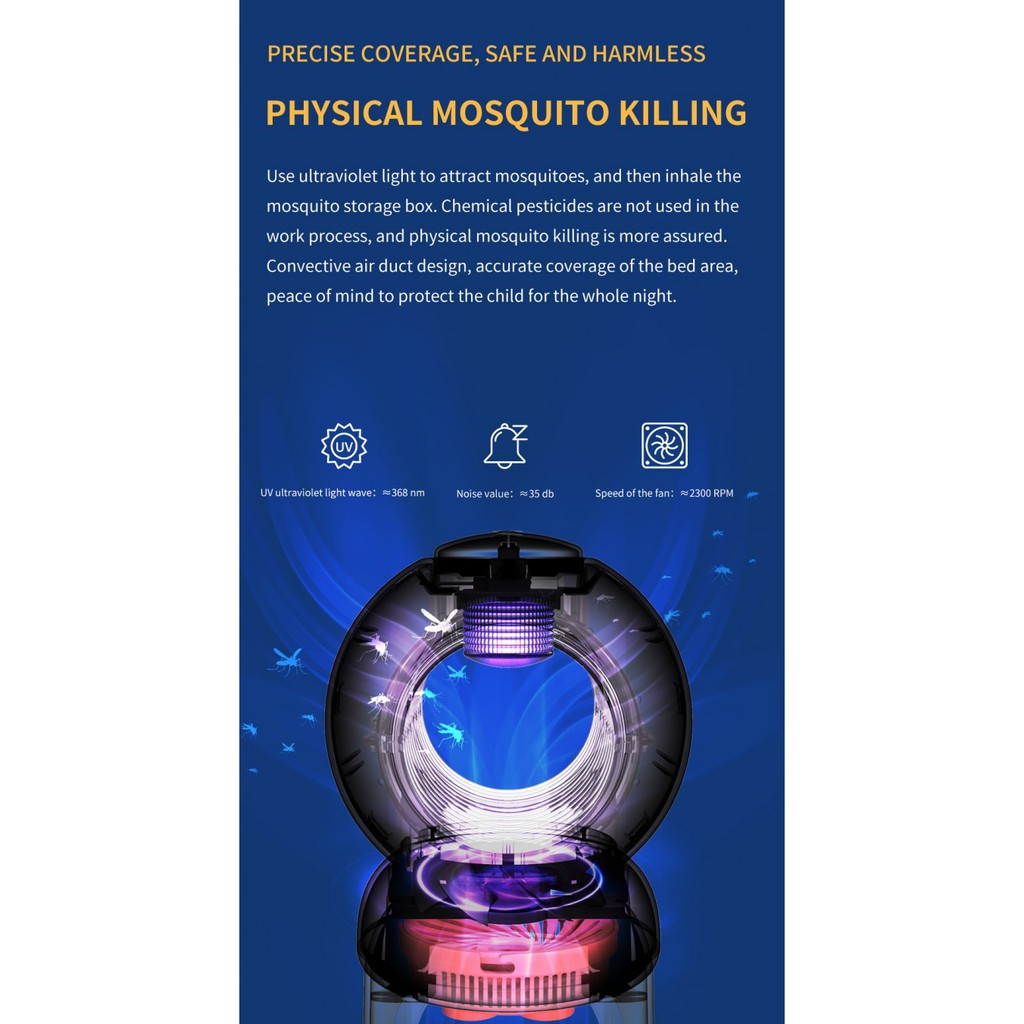 JOYROOM JR-CY271 - Rocket-Series Silent Killer Mosquito Trap UV Lamp