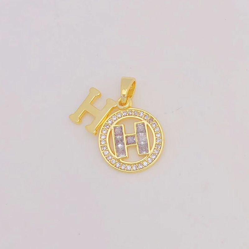 1pc Liontin Kalung / Gelang 18K Gold Bentuk Angsa / Bulan / Butterfly / Bunga Hias Berlian DIY