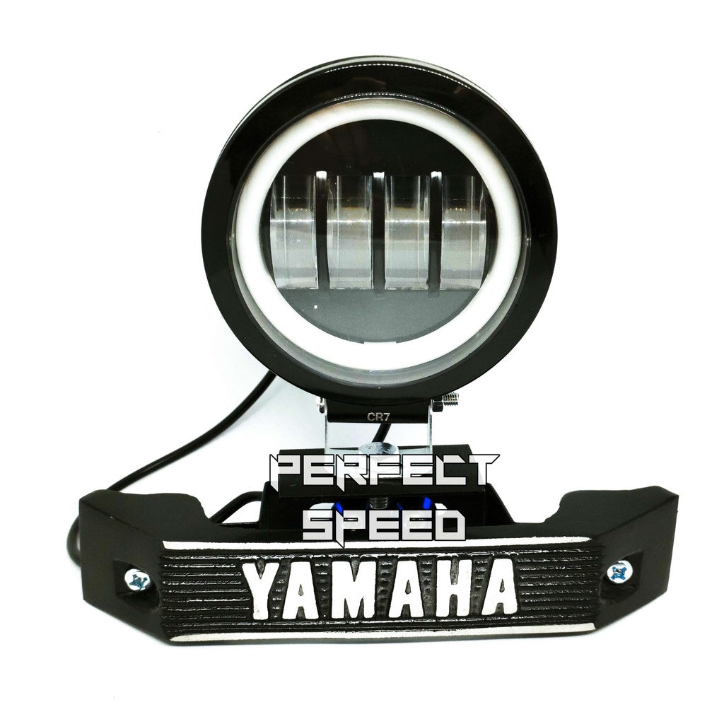 (PAKET KECE) LAMPU RX-KING LED DAYMAKED LENSA 4 MATA + FULL SET BRACKET KUMIS YAMAHA