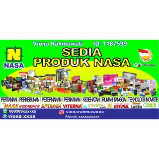 Spanduk Nasa Baner Nasa Mmt Nasa Banner Nasa 2 Meter Free Desain Gratis Desain Shopee Indonesia