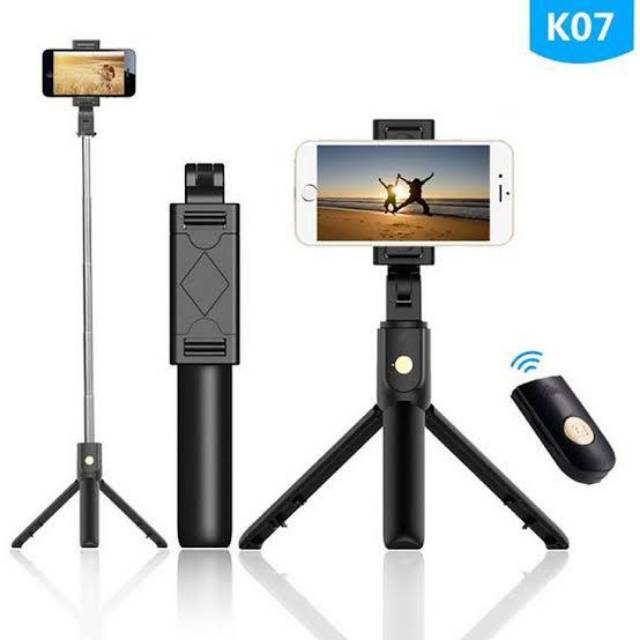 K07 Tongsis Tripod dengan Bluetooth Shutter