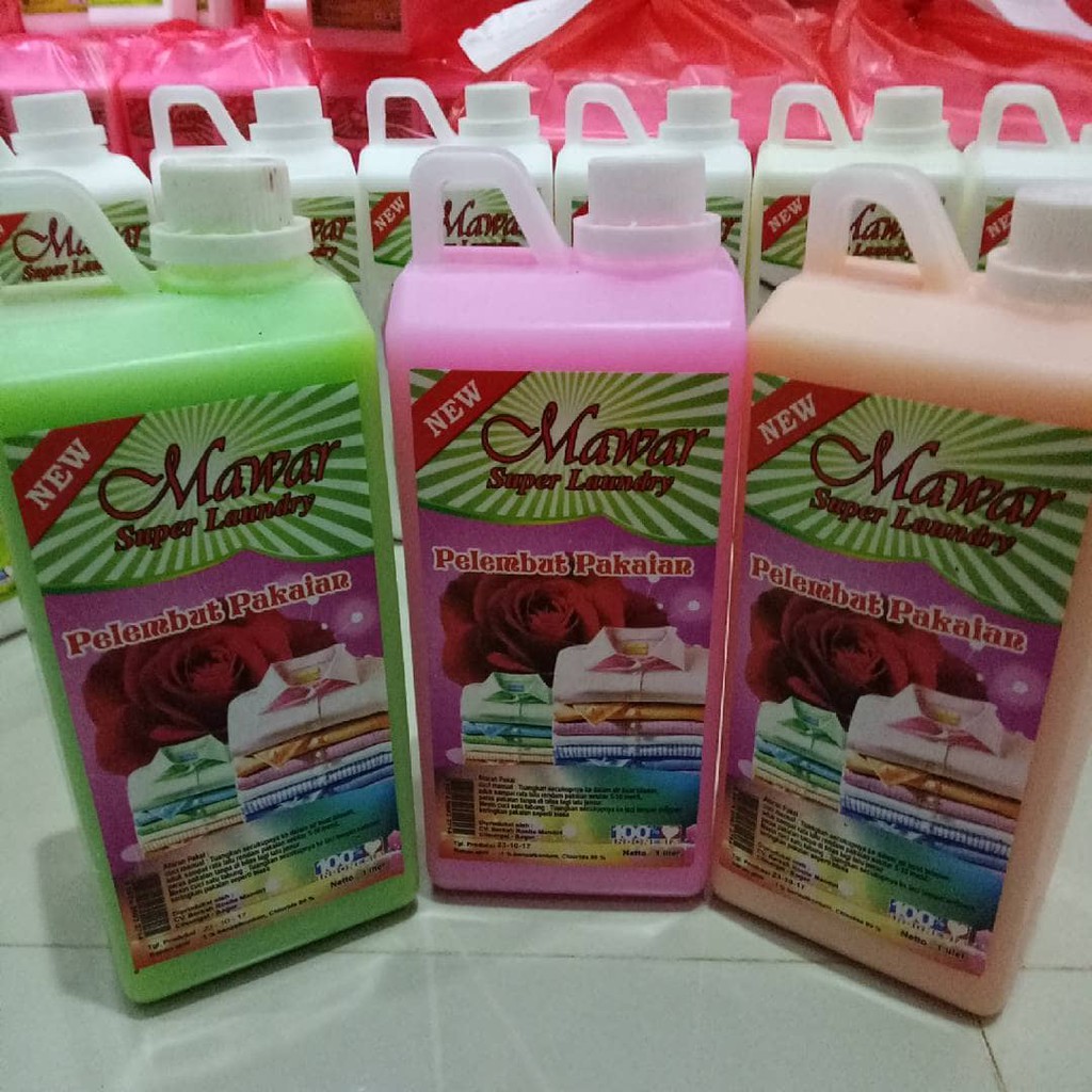 SOFTENER PELEMBUT DAN PEWANGI PAKAIAN MAWAR SEKALI BILAS