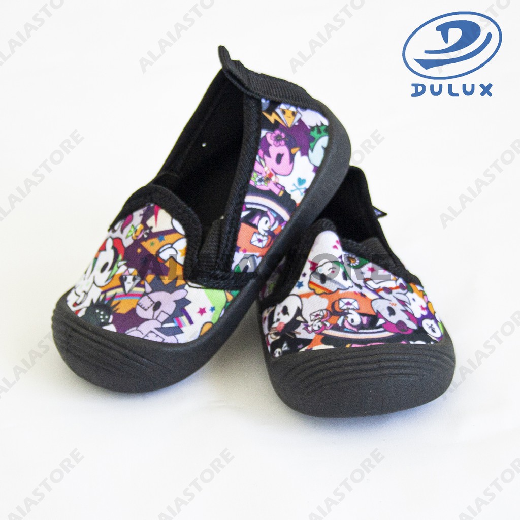 Sepatu bayi anak Dulux BX-2030 E Motif Mobil 20-25 / Sepatu karet paud anak bayi