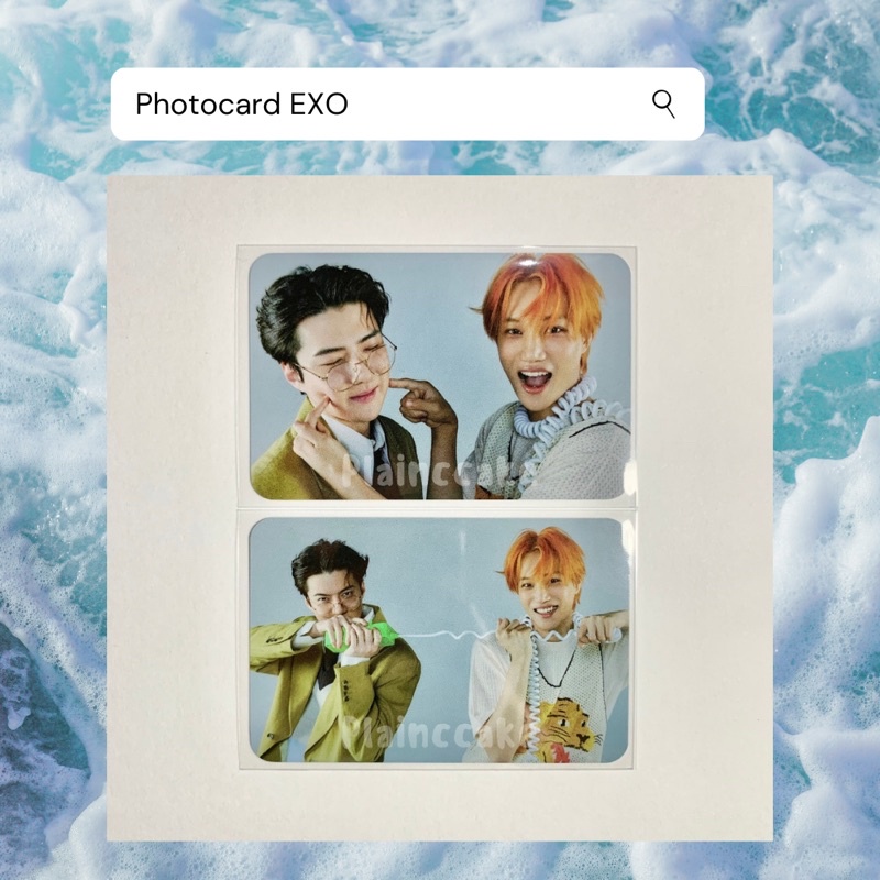 [BOOKED] Photocard XR Gallery Exhibition Sehun Kai Set | Sekai EXO DFTF Dont fight The Feeling PC